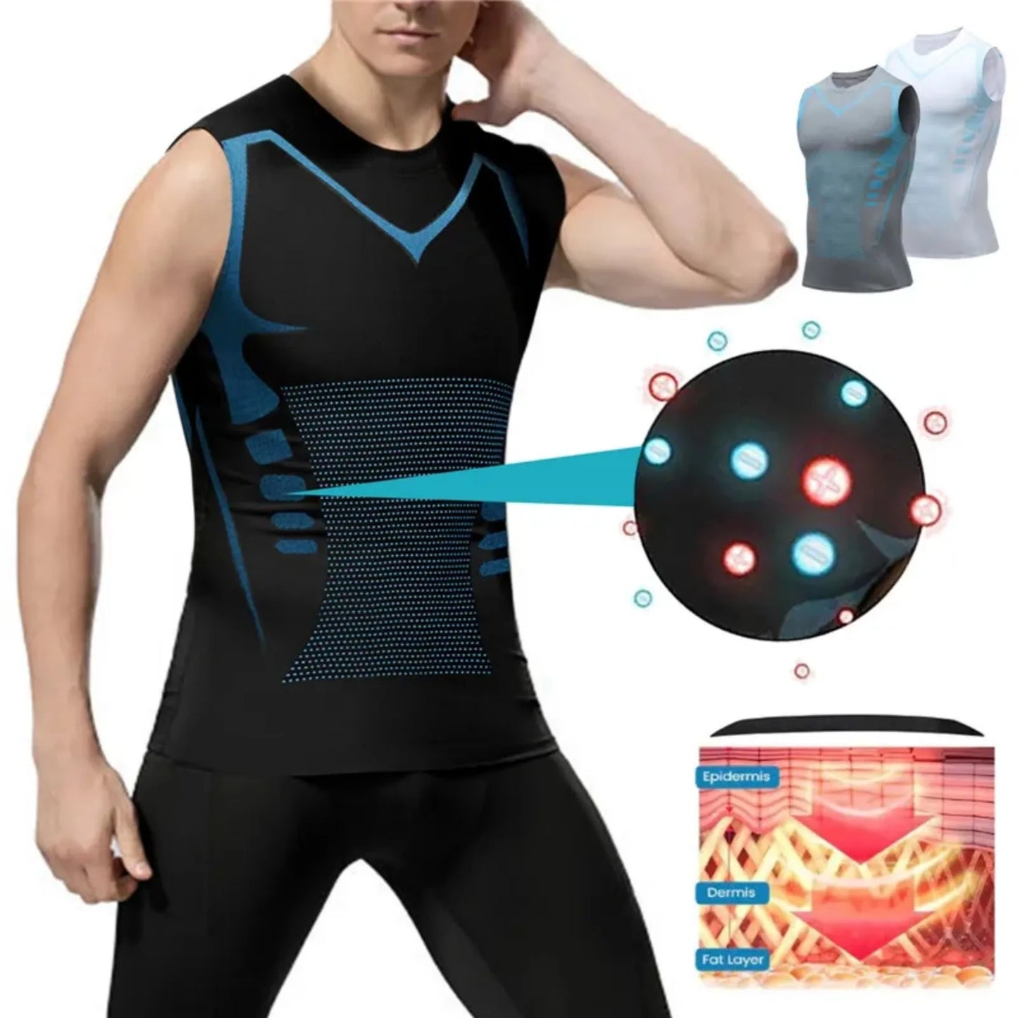 REDUCTOFORM- FAJA CHALECO LONICO REDUCTOR HOMBRE
