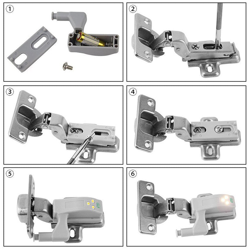 Luces Bisagra para muebles (10.un)
