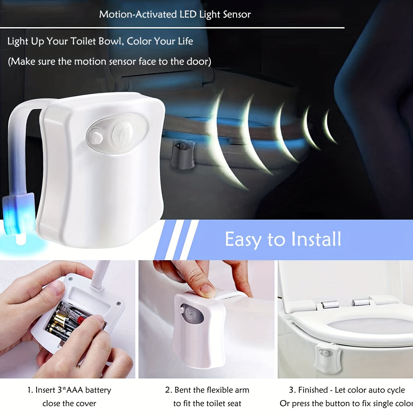 ✅ LumoSeat™-Luz con sensor para inodoro